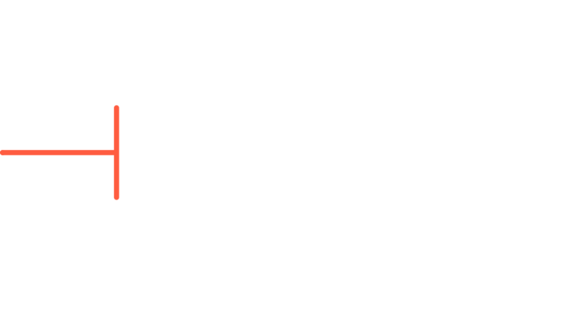 Phylogeny with the root (left) hightlighted in red. Tips read from top to bottom : Gorilla, Humans, Chimpanzees, Bonobos